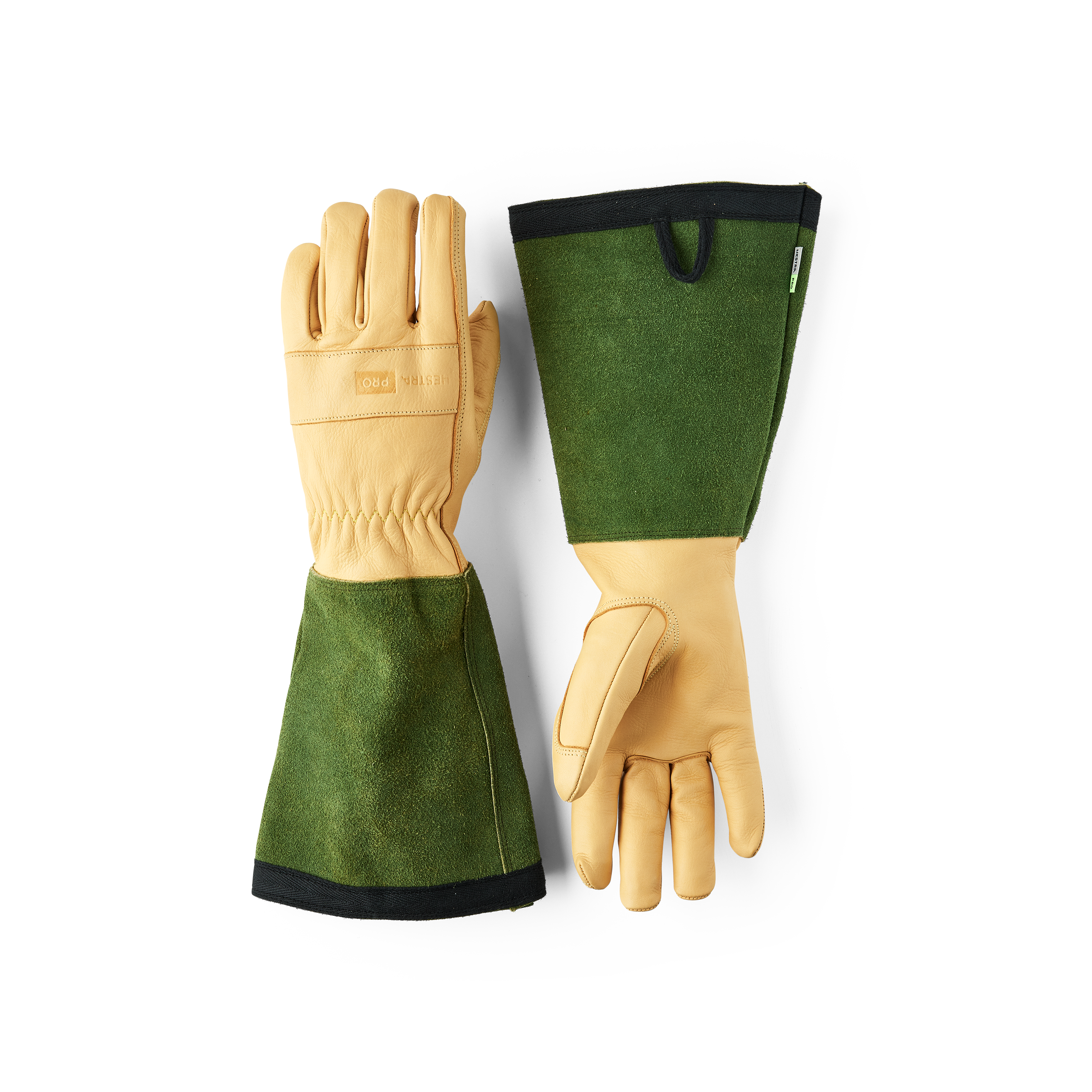 Hestra Gardeners Gauntlet glove in Yellow – front view