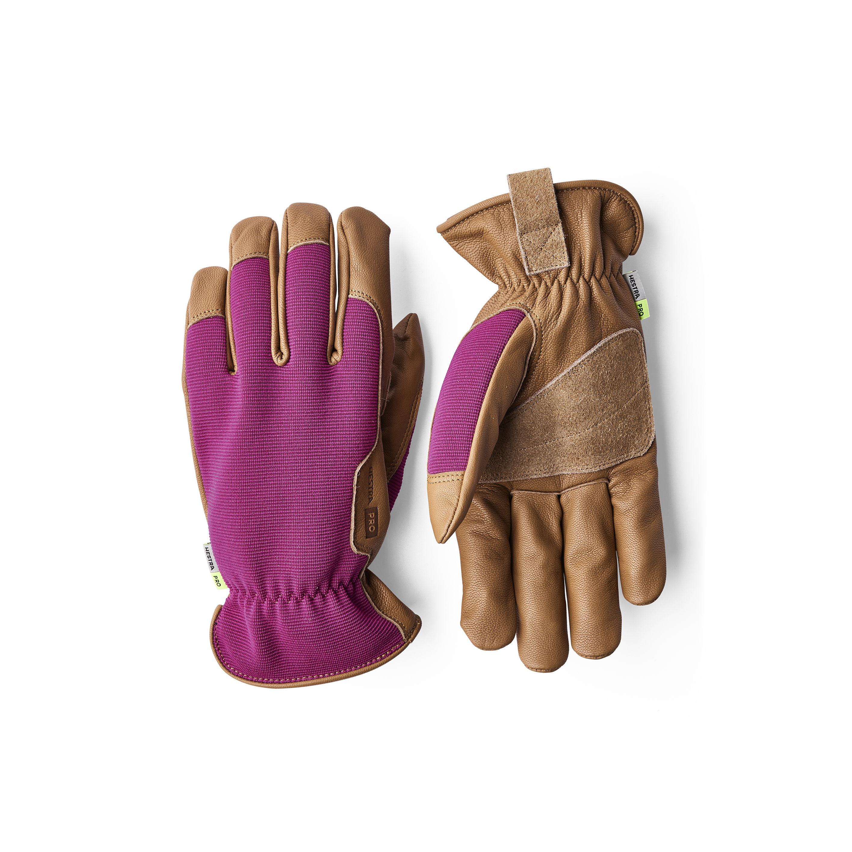 Hestra Sierra Tan glove in Cerise – front view