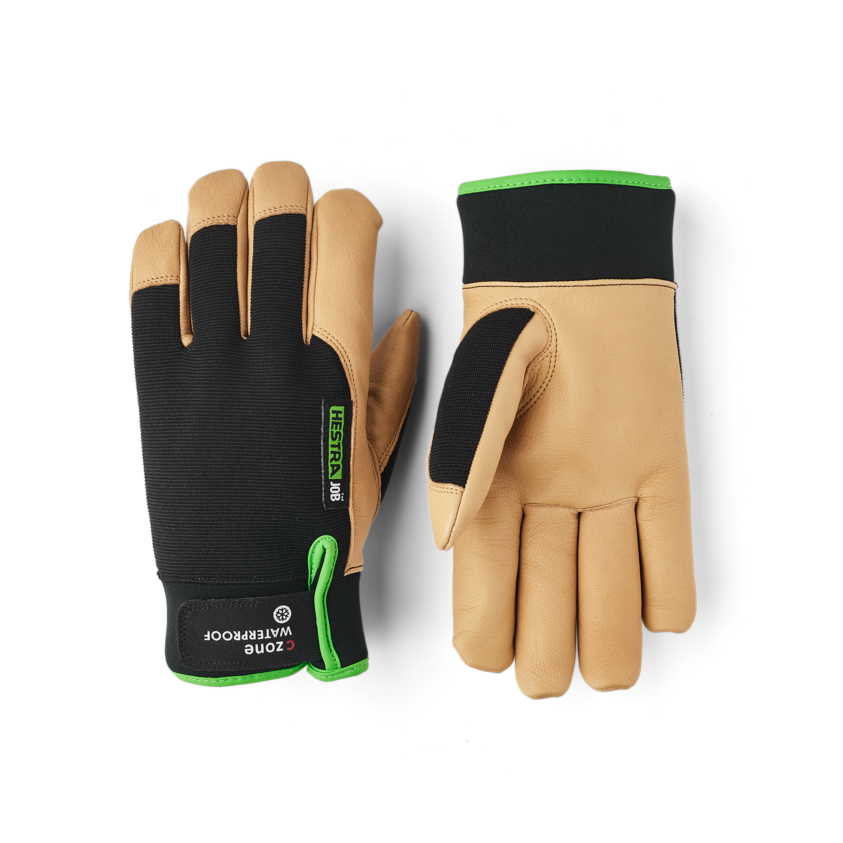 Hestra Kobolt CZone Winter Flex Tan glove in Tan – front view