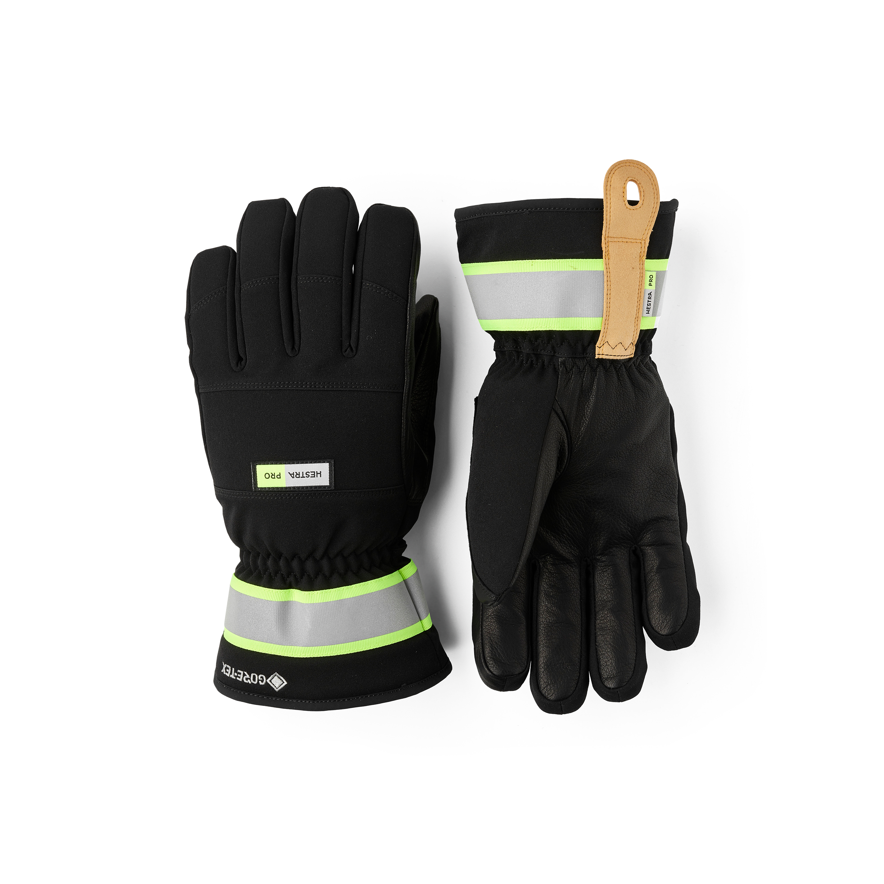 Hestra Gore-Tex Bas 5-Finger glove in Black – front view