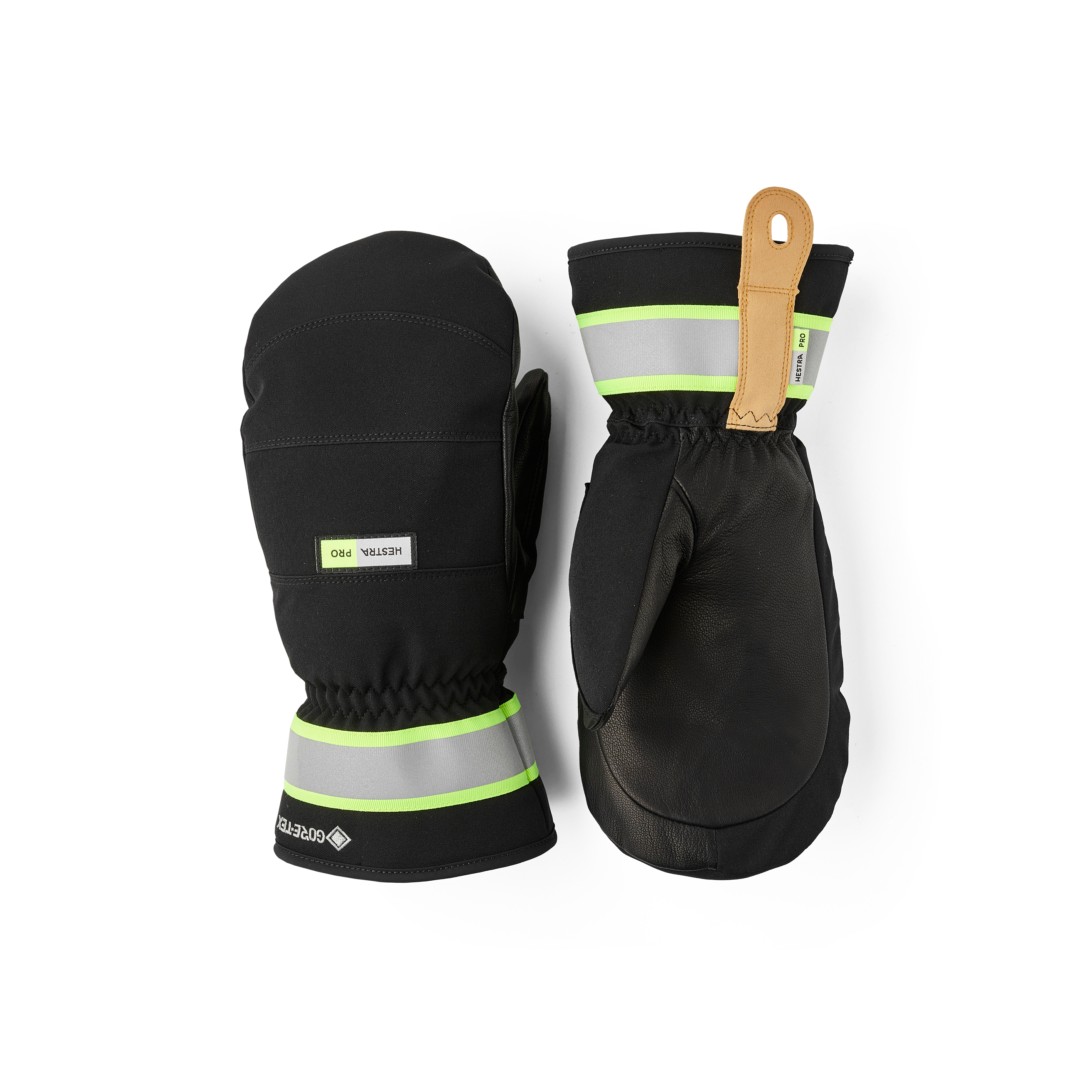 Hestra Gore-Tex Bas Mitt glove in Black – front view