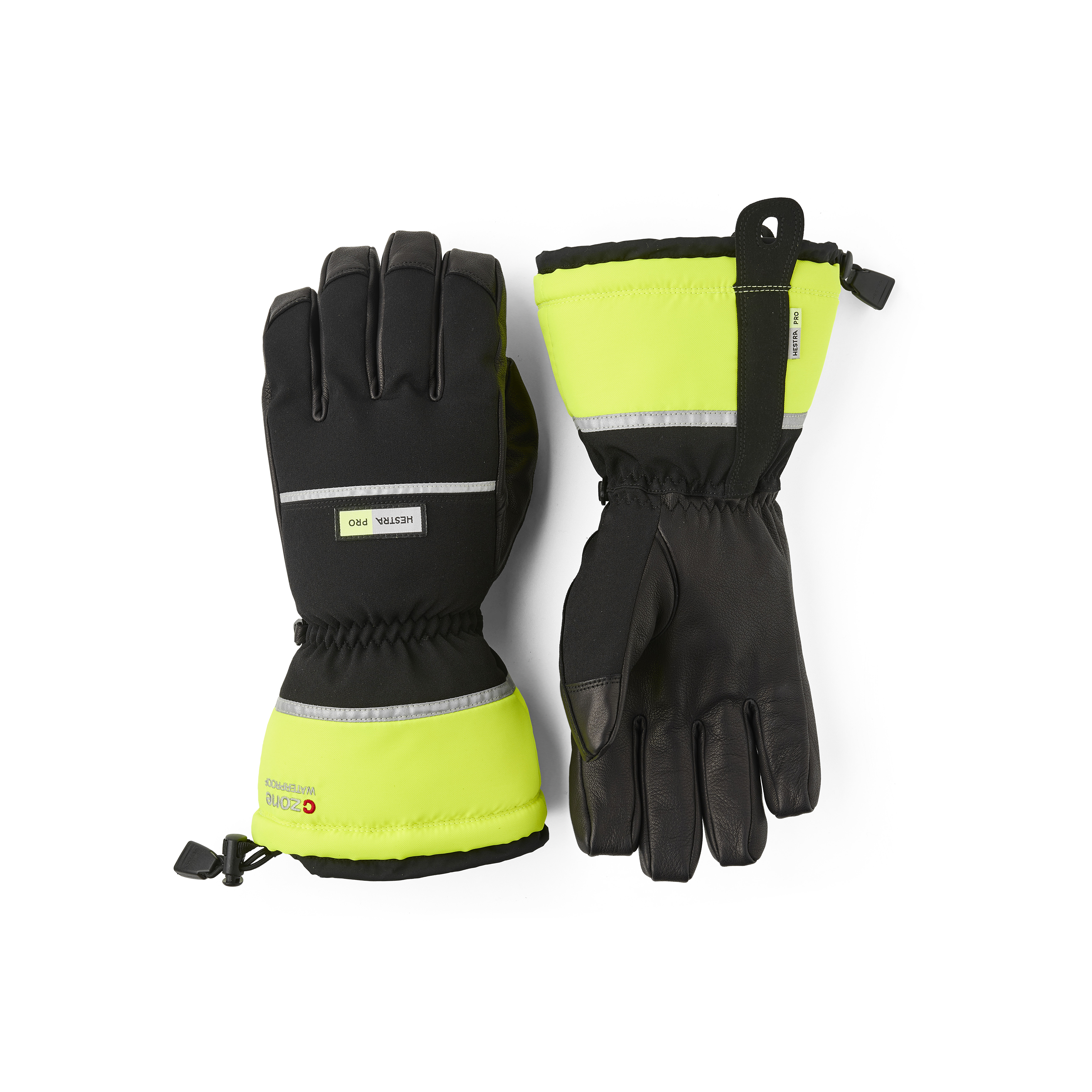 Hestra CZone Pro 5-Finger glove in Black – front view