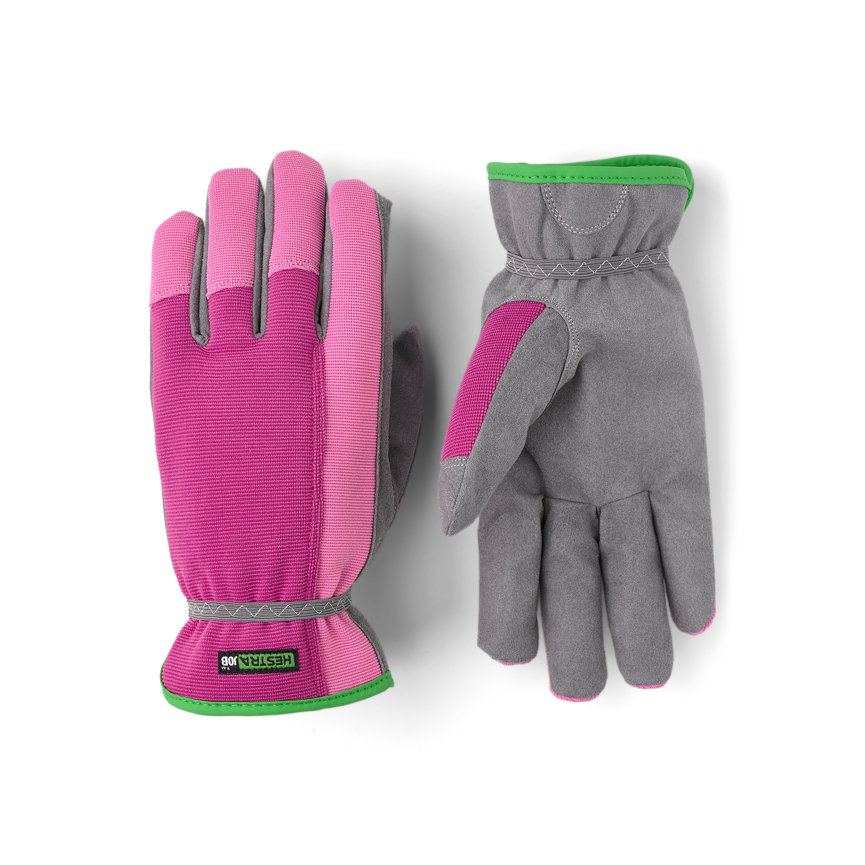 Hestra Garden Robin glove in Fuchsia – front view