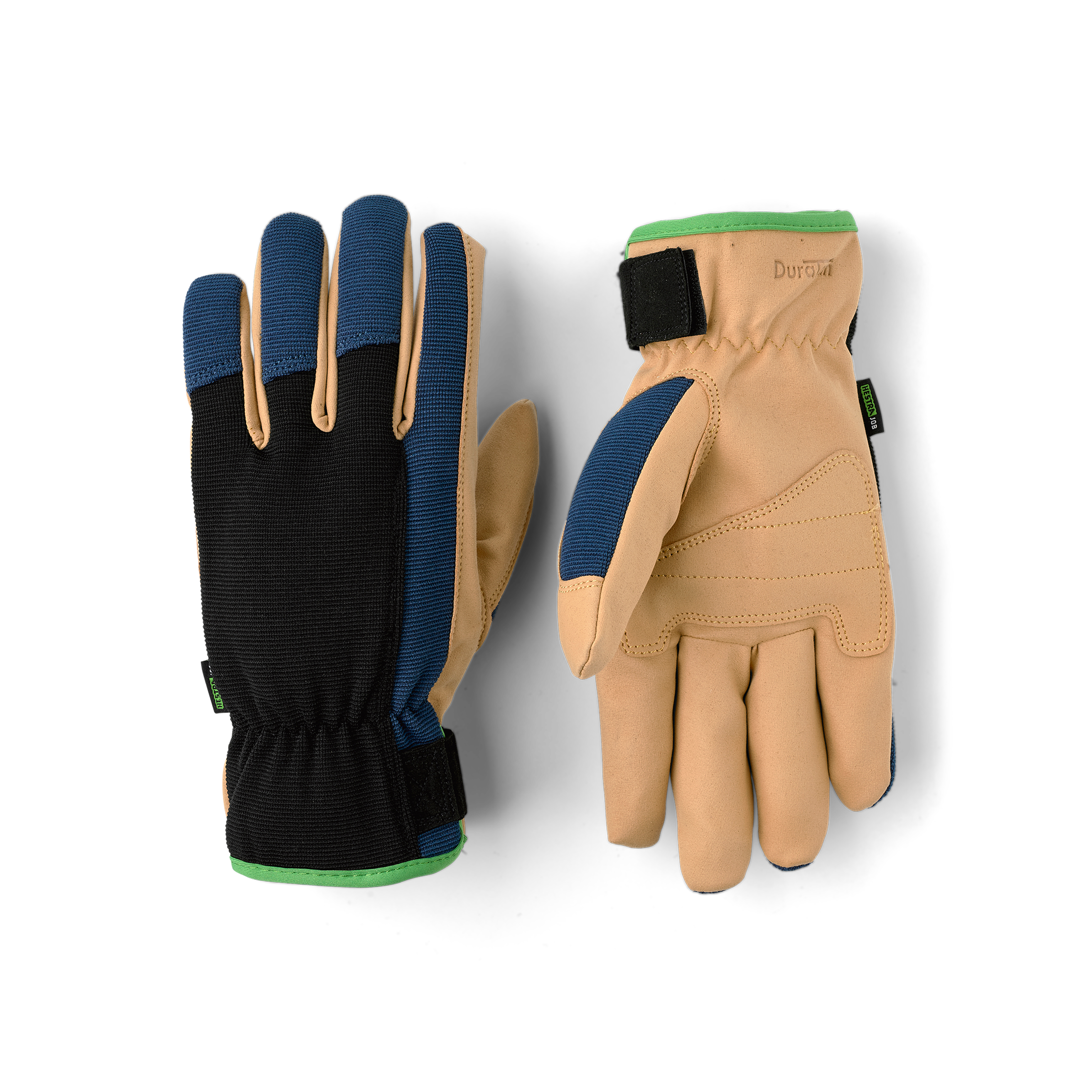 Hestra Duratan Flex glove in Black/Medium blue – front view